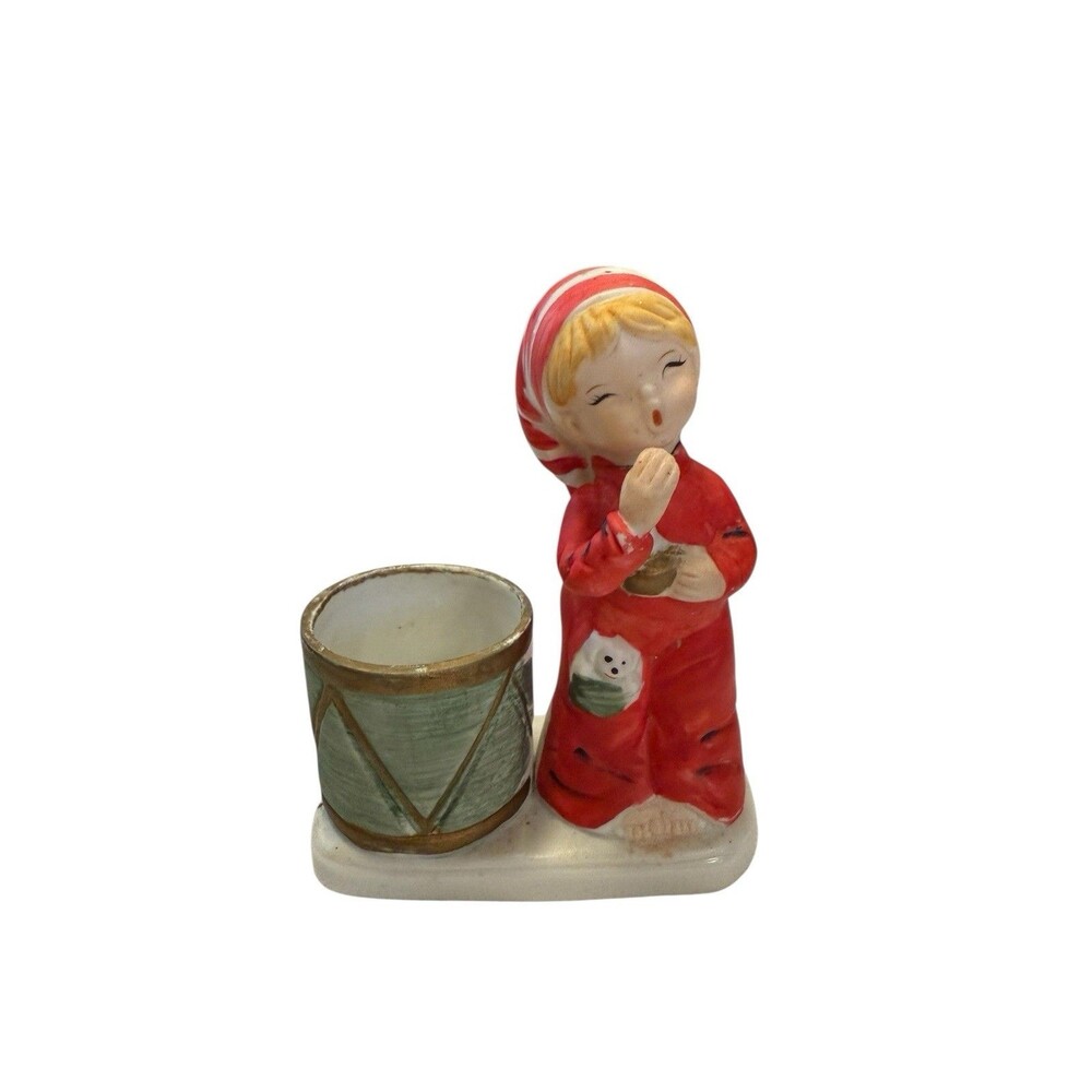 Vintage Jasco 1978 Christmas Luvkins Angel‎ with Candle Holder